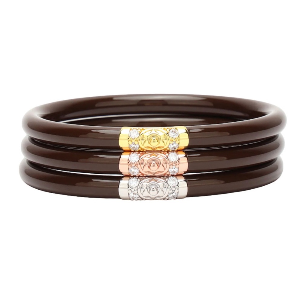 BuDhaGirl Three Kings All Weather Bangles (AWB) – Brown, Size Small, NWT
